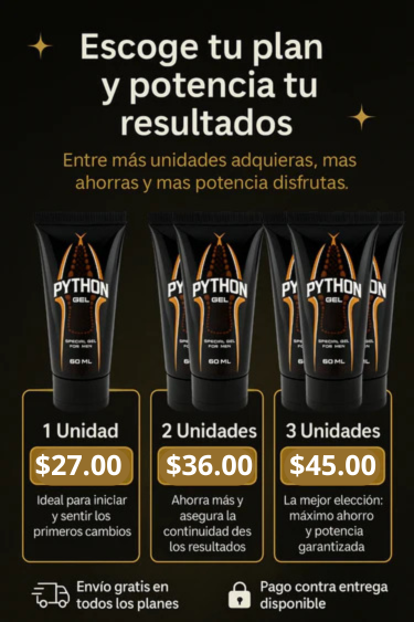 Python Gel ¿Estás listo para sentirte seguro otra vez?