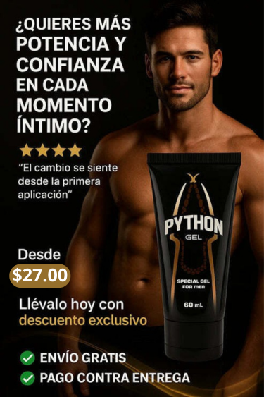 Python Gel ¿Estás listo para sentirte seguro otra vez?