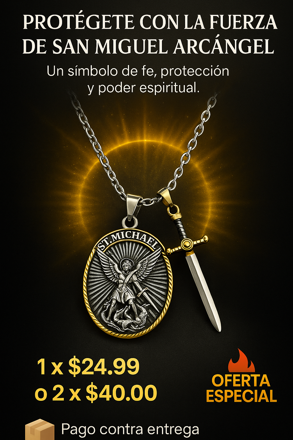 Collar San Miguel™ – Tu Escudo de Fe y Protección Diaria