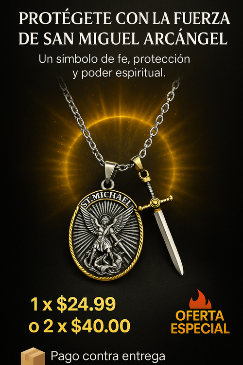 Collar San Miguel™ – Tu Escudo de Fe y Protección Diaria